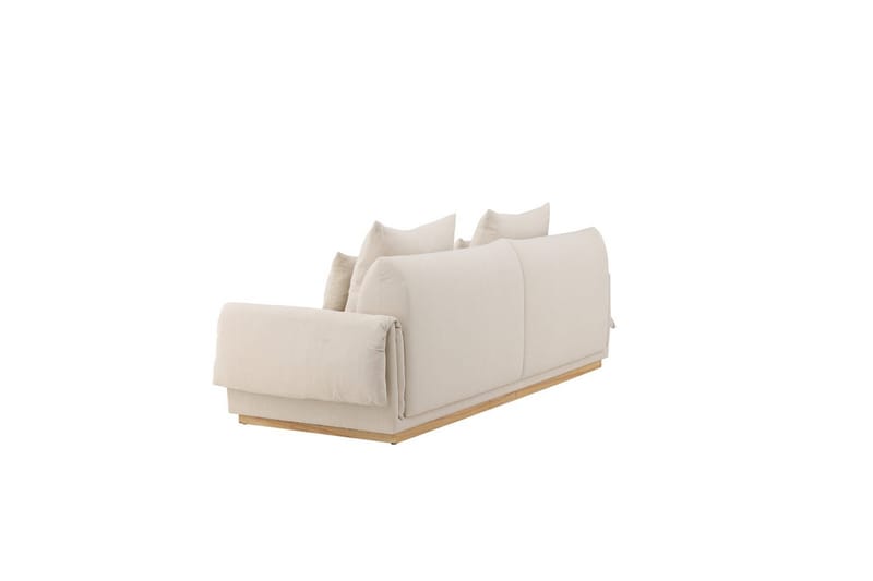 Sofa VIND 3-seters Mollösund 237x95x82 cm Beige - Møbler - Sofaer - Sofa 3 seter