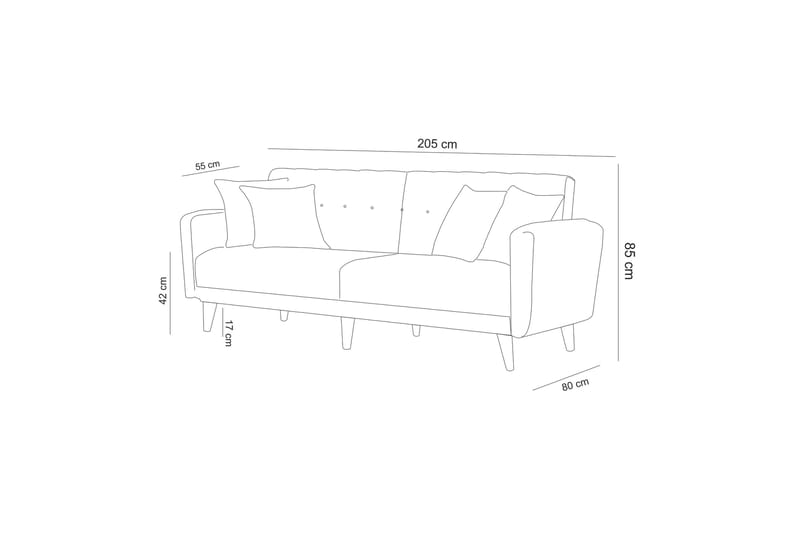 Arianda Sofagruppe - Antrasitt - Møbler - Sofaer - Sofagrupper