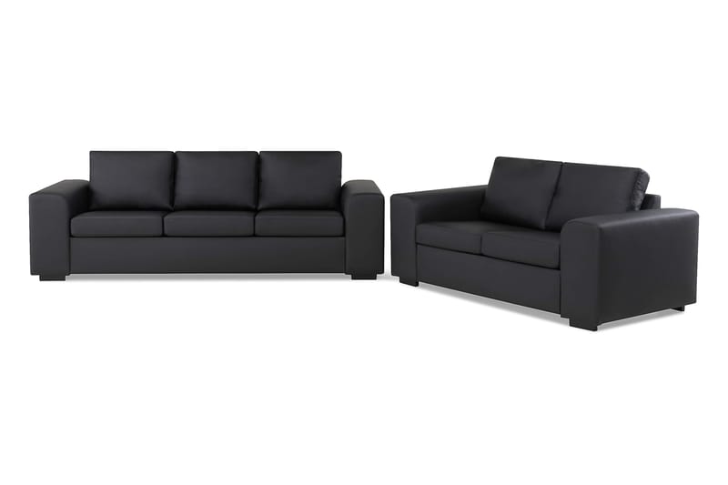 Connect Sofagruppe 3+2 - Svart - Møbler - Sofaer - Sofagrupper