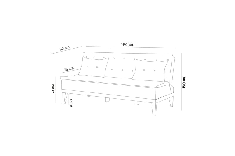 Fuoco Sofagruppe - Antrasitt - Møbler - Sofaer - Sofagrupper