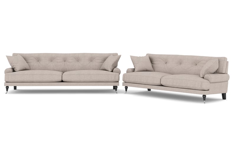 Andrew Sofagruppe 3+2 - Beige/Krom - Møbler - Sofaer - Sofagrupper - Howard sofagruppe