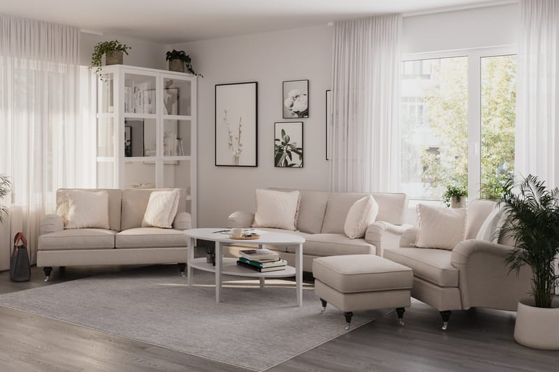 Howard Classic Sofagruppe 3-seter+2-seter - Beige - Møbler - Sofaer - Sofagrupper - Howard sofagruppe