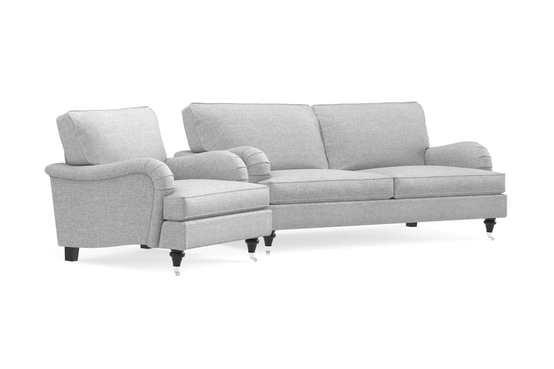 Howard Classic Sofagruppe 3-seter+Lenestol - Grå - Møbler - Sofaer - Sofagrupper - Howard sofagruppe