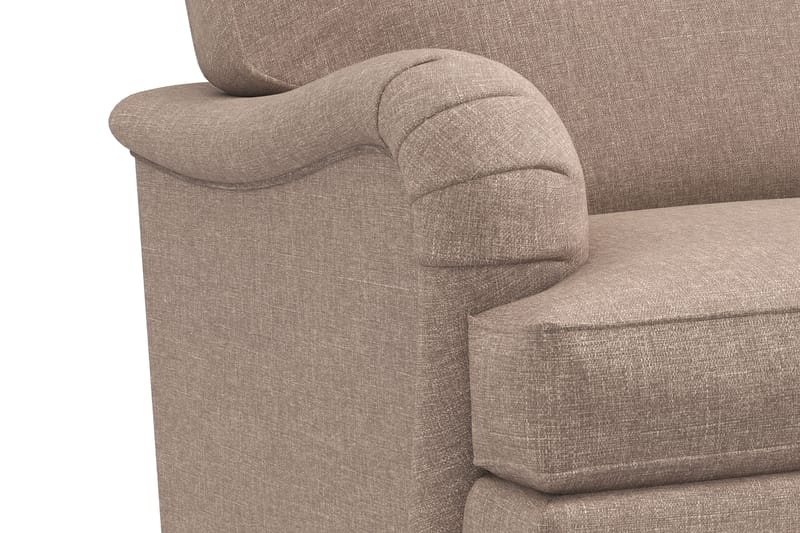 Howard Classic Sofagruppe Buet 2-seter+Lenestol+Fotskammel - Mørk beige - Howard sofagruppe