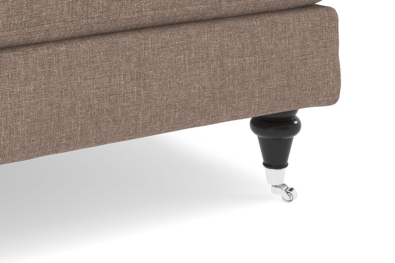 Howard Classic Sofagruppe Buet 2-seter+Lenestol+Fotskammel - Mørk beige - Howard sofagruppe