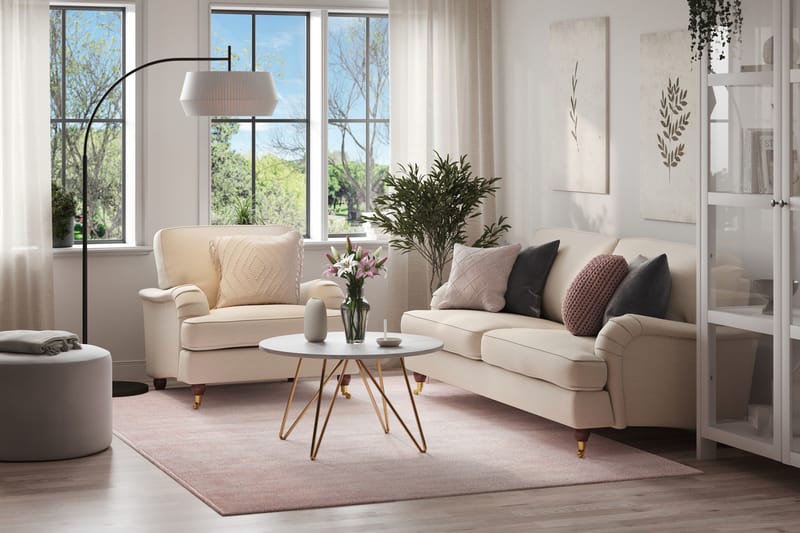 Howard Lyx Sofa 3-seter med Lenestol - Beige - Møbler - Sofaer - Sofagrupper - Howard sofagruppe