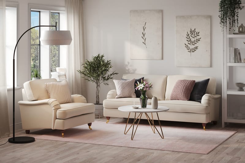 Howard Lyx Sofa 3-seter med Lenestol - Beige - Møbler - Sofaer - Sofagrupper - Howard sofagruppe