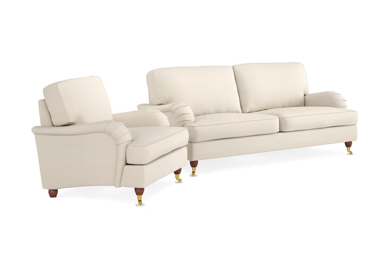 Howard Lyx Sofa 3-seter med Lenestol - Beige - Møbler - Sofaer - Sofagrupper - Howard sofagruppe