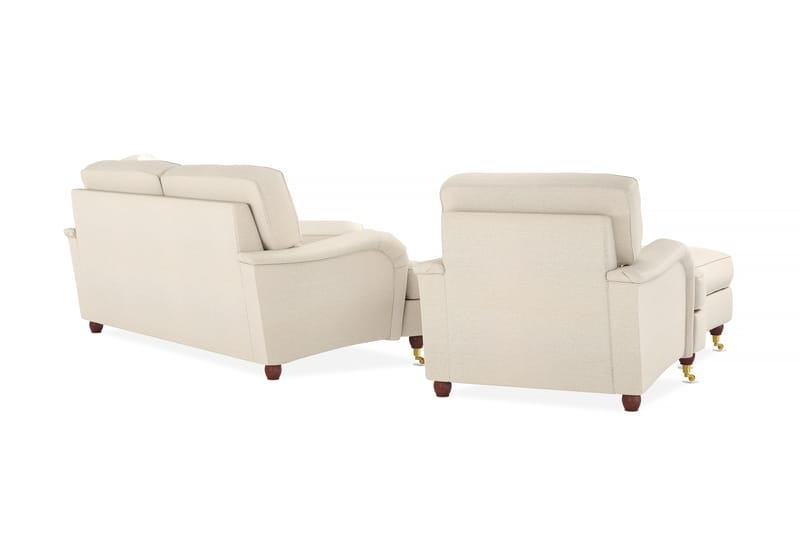 Howard Lyx Sofagruppe 3+Lenestol+Divanlenestol+Fotskammel - Beige - Møbler - Sofaer - Sofagrupper - Howard sofagruppe