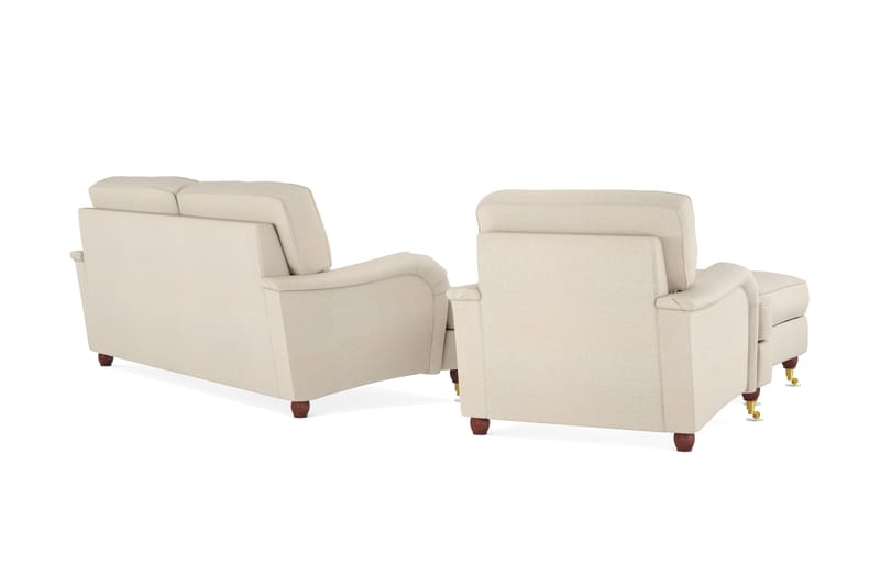 Howard Lyx Sofagruppe 3-seter+Lenestol+Fotskammel - Beige - Møbler - Sofaer - Sofagrupper - Howard sofagruppe