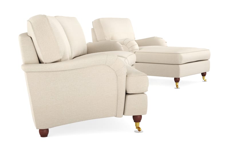 Howard Lyx Sofagruppe 4-seter+Divanlenestol - Beige - Møbler - Sofaer - Sofagrupper - Howard sofagruppe