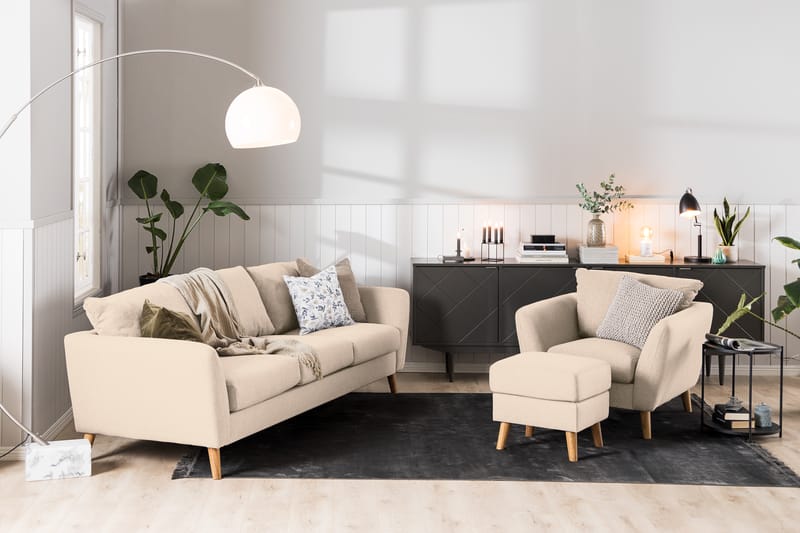 Trend Sofagruppe 2,5-seter+2-seter - Beige - Møbler - Sofaer - Sofagrupper - Howard sofagruppe