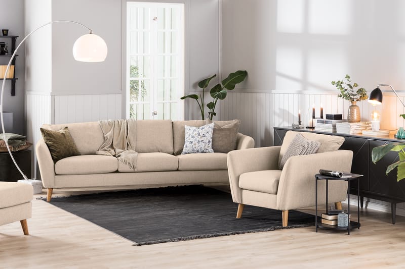 Trend Sofagruppe 2,5-seter+2-seter - Beige - Møbler - Sofaer - Sofagrupper - Howard sofagruppe