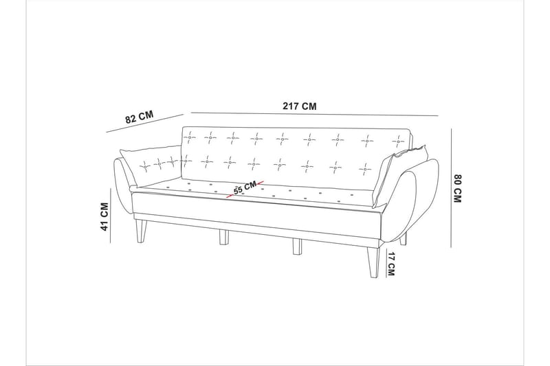 Jektvik Sofagruppe - Mørkeblå - Møbler - Sofaer - Sofagrupper