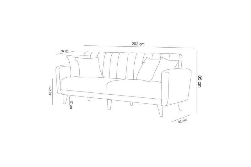 Lepinas Sofagruppe - Krem - Møbler - Sofaer - Sofagrupper