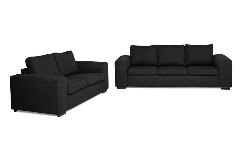 Link Sofagruppe 3-seter+2-its - Svart - Møbler - Sofaer - Sofagrupper