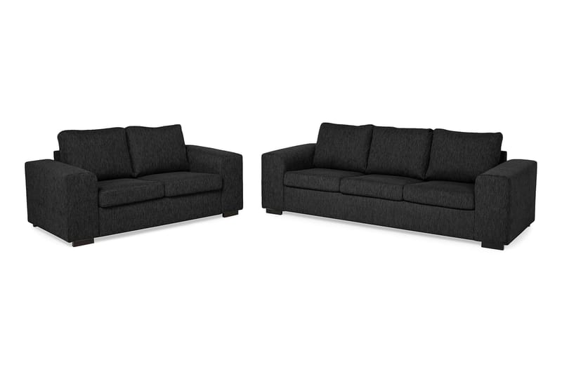 Link Sofagruppe 3-seter+2-its - Svart - Møbler - Sofaer - Sofagrupper