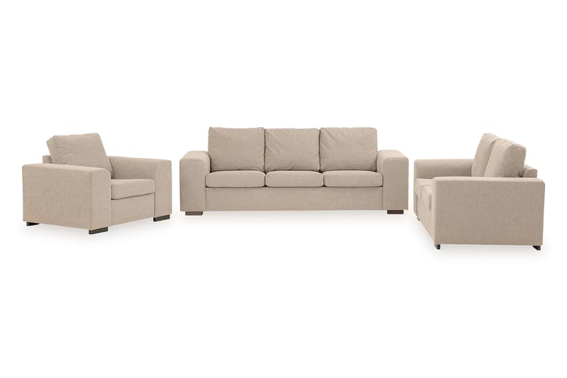 Link Sofagruppe 3-seter+2-seter+Lenestol - Beige - Møbler - Sofaer - Sofagrupper