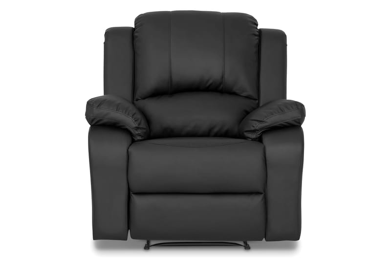 Norbo Recliner Sofagruppe 3+1 Kunstlær - Svart - Møbler - Sofaer - Sofagrupper