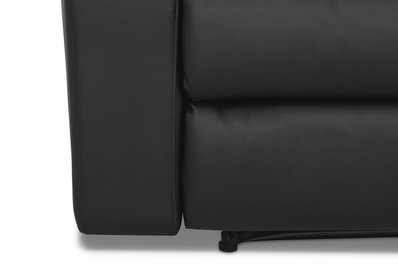 Norbo Recliner Sofagruppe 3+1 Kunstlær - Svart - Møbler - Sofaer - Sofagrupper