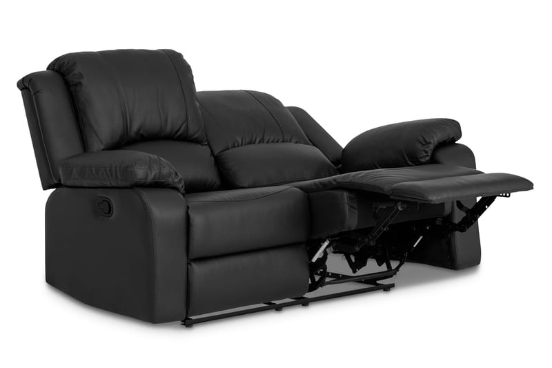 Norbo Recliner Sofagruppe 3+2 Kunstlær - Svart - Møbler - Sofaer - Sofagrupper