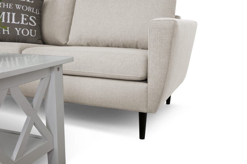 Nordic Sofagruppe 3-seter+Lenestol - Beige/Svart - Møbler - Sofaer - Sofagrupper