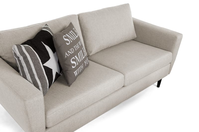 Nordic Sofagruppe 3-seter+Lenestol - Beige/Svart - Møbler - Sofaer - Sofagrupper