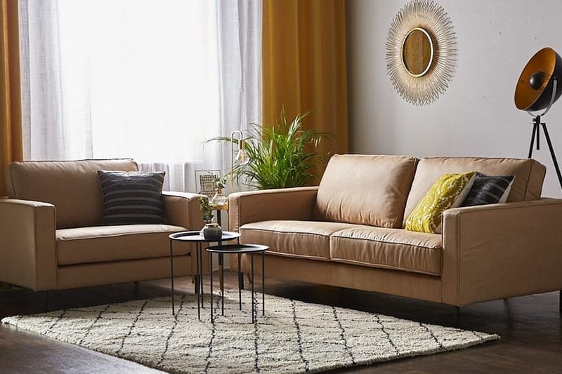 Savalen Sofagruppe 3-seter + Lenestol - Beige - Møbler - Sofaer - Sofagrupper