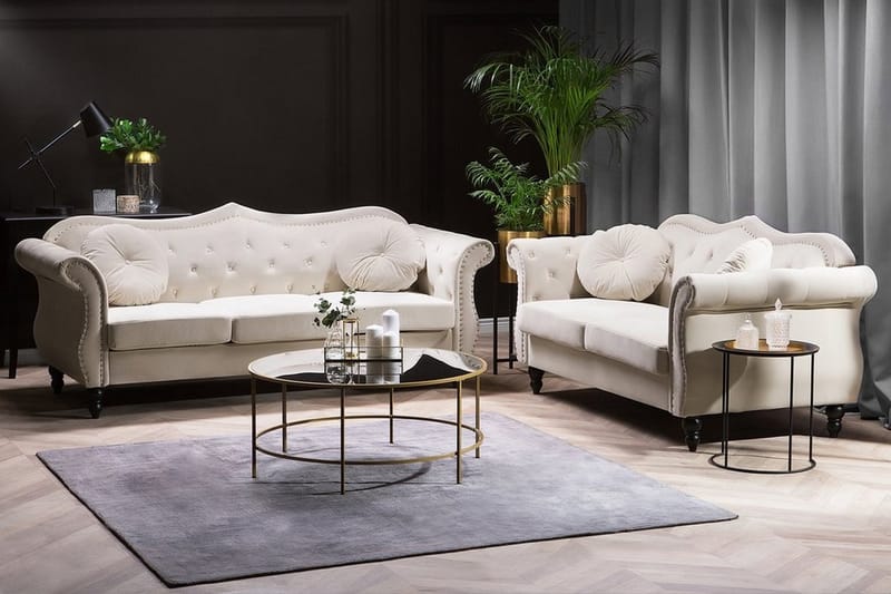 Skien Sofagruppe 2-seter + 3-seter - Beige - Møbler - Sofaer - Sofagrupper