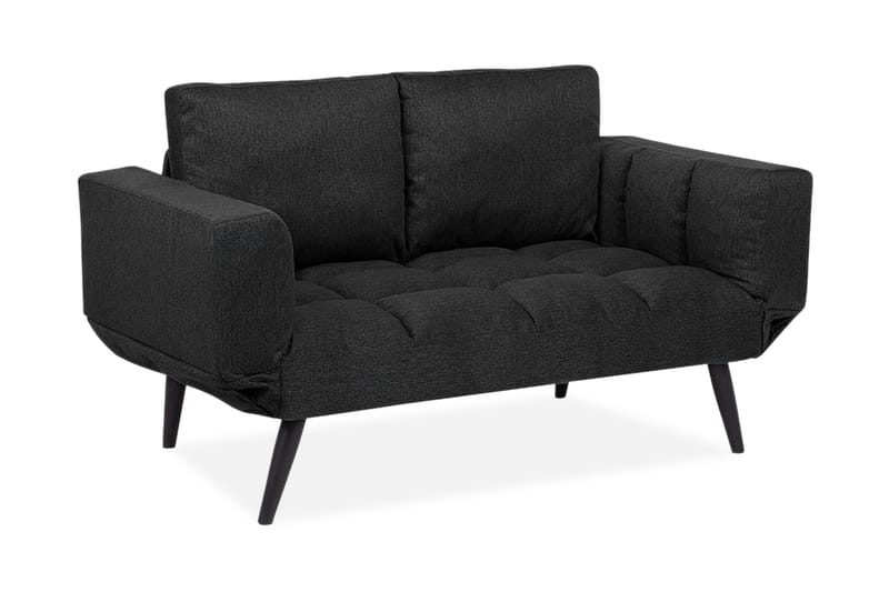 Brekke Sovesofa 150 cm - Svart - Møbler - Sofaer - Sovesofaer - 2 seters sovesofa