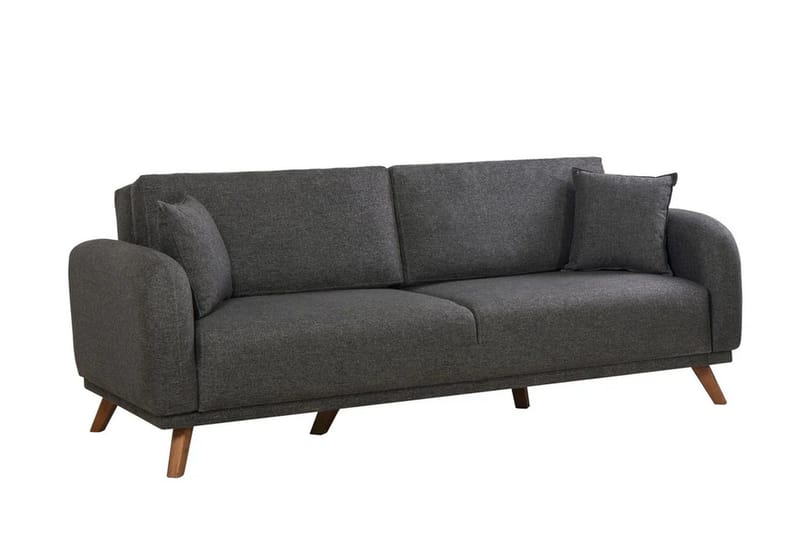 Malkiat Sovesofa - Antrasitt - Møbler - Sofaer - Sovesofaer - 3 seters sovesofa