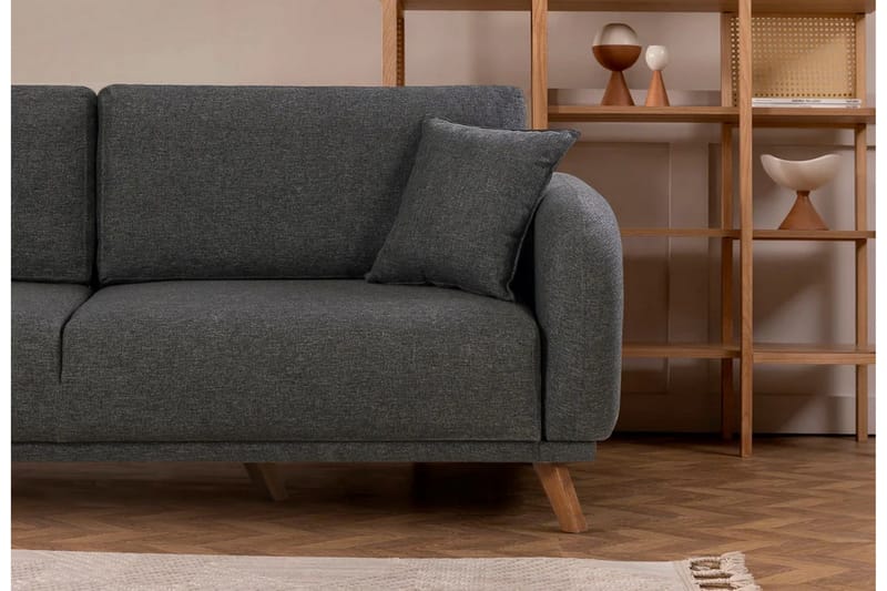 Malkiat Sovesofa - Antrasitt - Møbler - Sofaer - Sovesofaer - 3 seters sovesofa