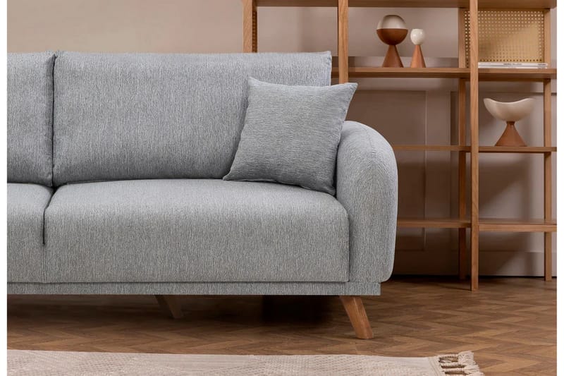 Malkiat Sovesofa - Grå - Møbler - Sofaer - Sovesofaer - 3 seters sovesofa