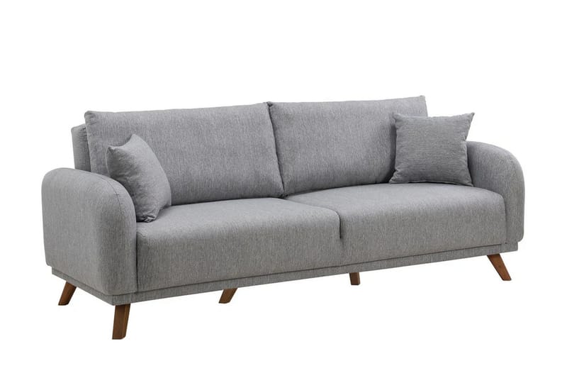 Malkiat Sovesofa - Grå - Møbler - Sofaer - Sovesofaer - 3 seters sovesofa