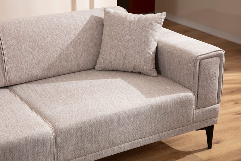 Naoko 3-seter Sovesofa - Lysebrun - Møbler - Sofaer - Sovesofaer - 3 seters sovesofa