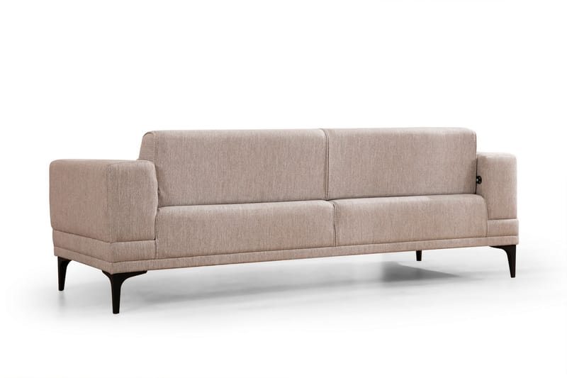 Naoko 3-seter Sovesofa - Lysebrun - Møbler - Sofaer - Sovesofaer - 3 seters sovesofa