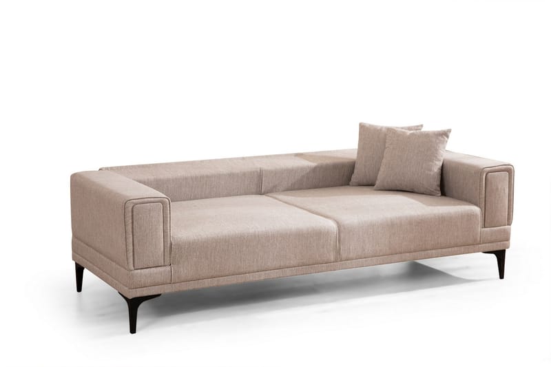 Naoko 3-seter Sovesofa - Lysebrun - Møbler - Sofaer - Sovesofaer - 3 seters sovesofa