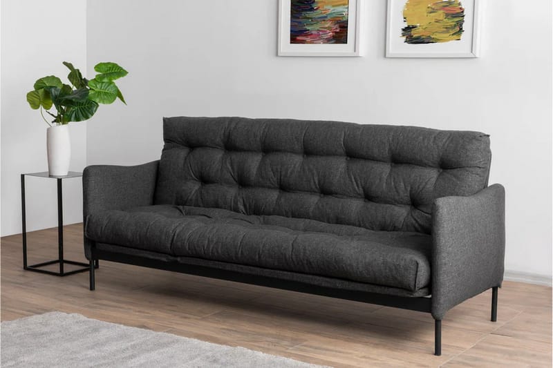 Renge Sovesofa - Mørkegrå - Møbler - Sofaer - Sovesofaer - 3 seters sovesofa