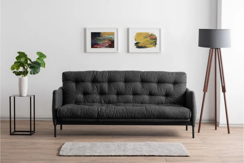 Renge Sovesofa - Mørkegrå - Møbler - Sofaer - Sovesofaer - 3 seters sovesofa