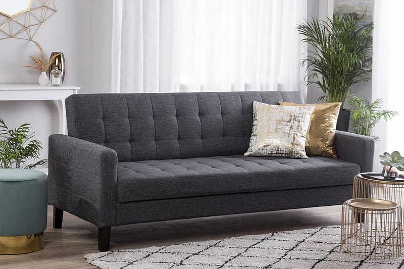 Vehkoo Sovesofa 200 cm - Grå - Møbler - Sofaer - Sovesofaer - 3 seters sovesofa