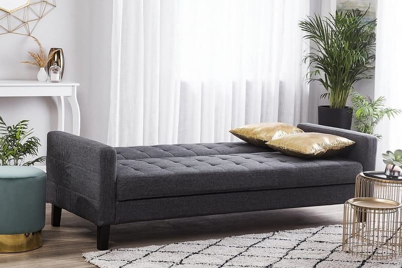 Vehkoo Sovesofa 200 cm - Grå - Møbler - Sofaer - Sovesofaer - 3 seters sovesofa