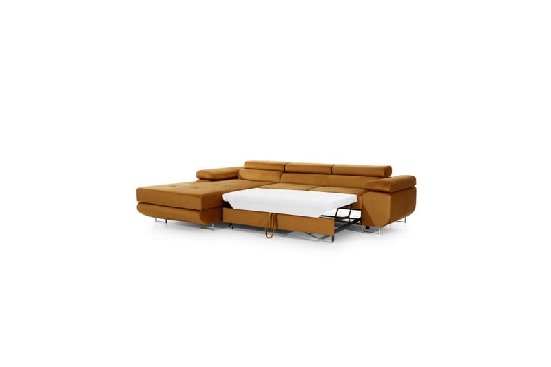 Klinka Sovesofa med Divan Venstre - Beige/Brun - Møbler - Sofaer - Sovesofaer - 4 seters sovesofa