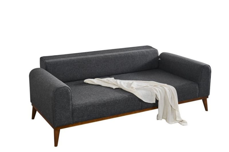 Akio 4-seters Sovesofa - Antrasitt - Møbler - Sofaer - Sovesofaer