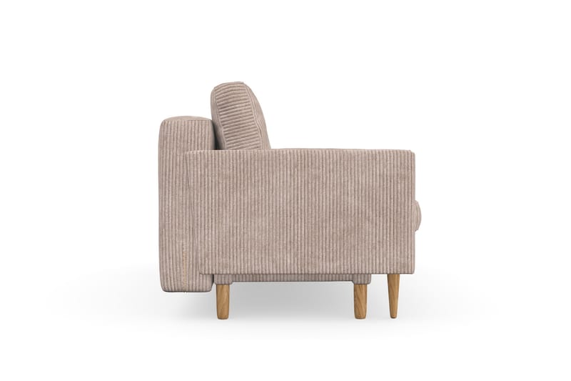 Amyssa Sovesofa med Oppbevaring 3-seter - Mørk beige - Møbler - Sofaer - Sovesofaer