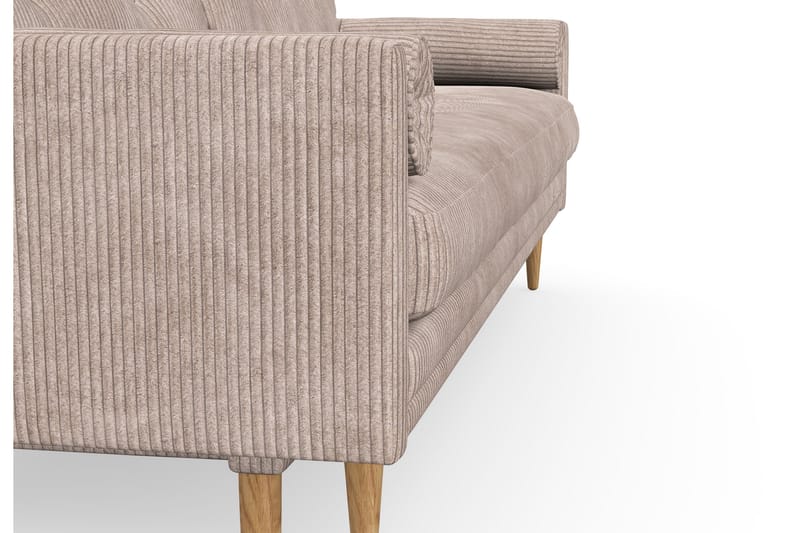 Amyssa Sovesofa med Oppbevaring 3-seter - Mørk beige - Møbler - Sofaer - Sovesofaer