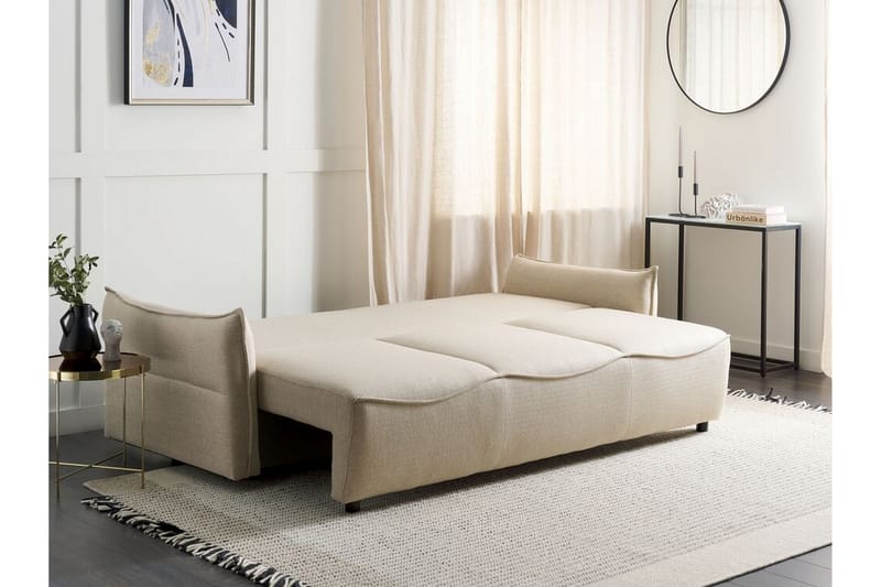 Balendin Sovesofa 3-seter - Beige/Svart - Møbler - Sofaer - Sovesofaer