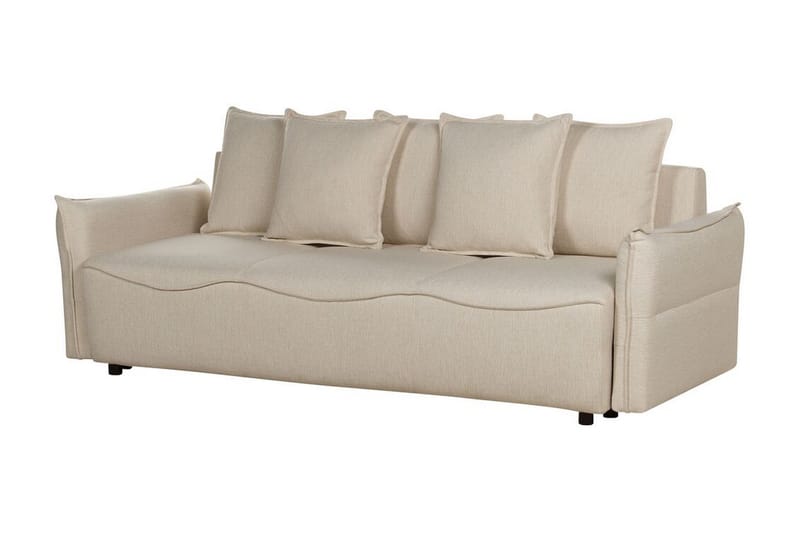 Balendin Sovesofa 3-seter - Beige/Svart - Møbler - Sofaer - Sovesofaer