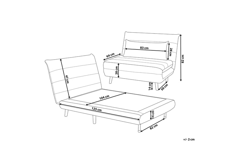 Bascas Sovesofa - Grå - Møbler - Sofaer - Sovesofaer