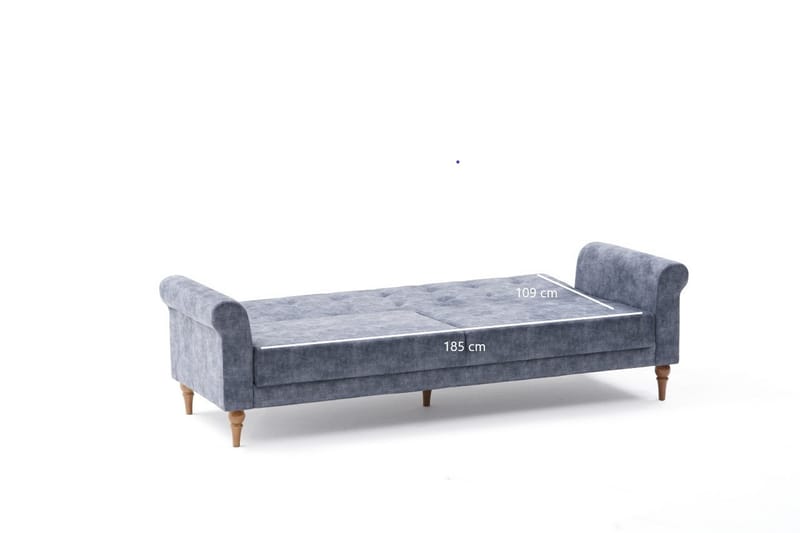 Benin Sovesofa 3-seters 185x109 - Antrasitt - Møbler - Sofaer - Sovesofaer