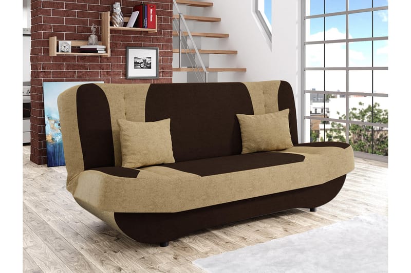 Burralla Sovesofa 2-seter - Beige/Brun - Møbler - Sofaer - Sovesofaer